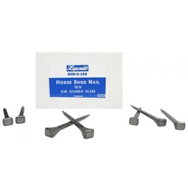 Leponitt Steel 2 inch Horseshoe Nails for Stained Glass Work Box of 100
