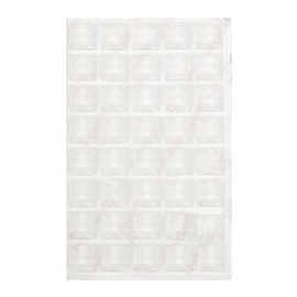 uxcell 1 Set Rubber Feet, 0.5x0.12 Clear Self Adhesive Backing Square Bumper Pads for Electronics, Speakers, Laptop, Appliances, Furniture, Computers