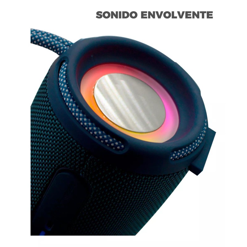 Maíz Bocina Radio Fm Luz Led Recargable Usb Bluetooth Portatil