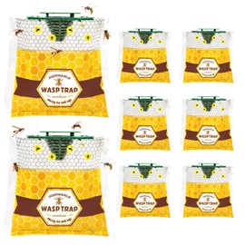 8 Pack Yellow Jacket Trap Disposable Wasp Traps Outdoor Hanging, Carpenter Bee Traps for Outside, Hornet Trap, Hornet Killers for Fly, Insects and Bug