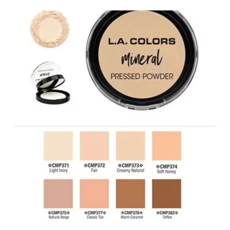 Polvo Compacto Mineral Pressed Powder L.a. Colors True Beige