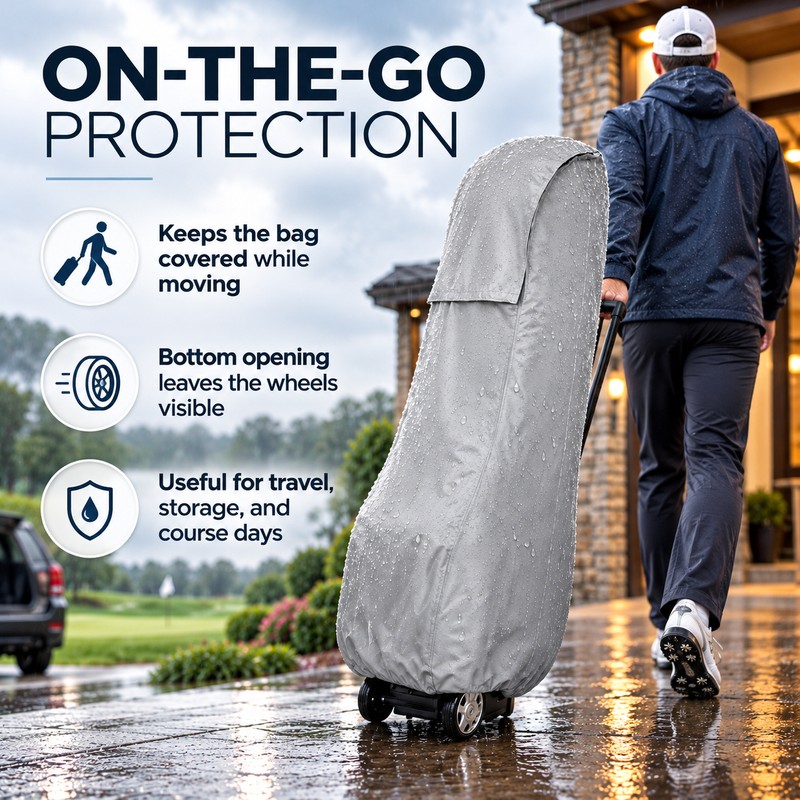 Golf Bag Rain Cover for Outdoor Protection – Rainproof Silk
