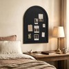 VABAMNA Arched Felt Bulletin Board 24" x 18", Grooved Edge