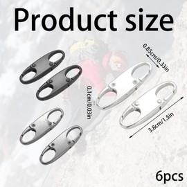 6 Pcs Zip Lock Small Zipper Pull Locks Mini Snap S Anti Theft Can Make Backpack Lock for Backpacks Camping Fishing Traveling Outdoor Sports