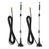 2pcs Digital Antenna 12DBI Gain PVC Material 2.4GHz 5GHZ Omnidirectional