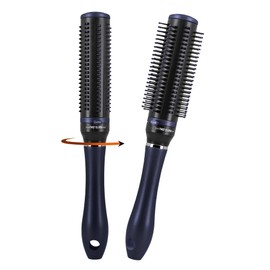Retractable Rotating Detangle Hair Brush for Curly Hair, Straight Hair & Wet Hair - Navy Blue