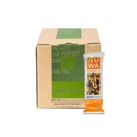 NÜWA 20 Pack Keto: Sabor Coco - Veganas - Snack Saludable - Vitamina E - Sin Azúcar Añadida - 20 pz - Ingredientes Naturales - Sin Conservadores - Sin Gluten
