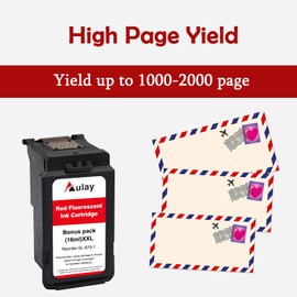 Aulay SL-870-1 Red Ink Cartridge Replacement for Pitney Bowes New SendPro Mailstation (CSD1) Postage Machines| Red| 16ML Large Capacity Ink