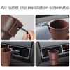 Hanging Cup Holder with 2 Kinds of Hooks,Multi-Function Car Cup
