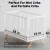 Casusv 38"x24" Mini Crib Mattress with Washable Breathable Soft Waterproof