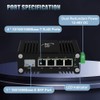 Yjntoximc Industrial Gigabit 4 Ports Ethernet Switch with 1 SFP