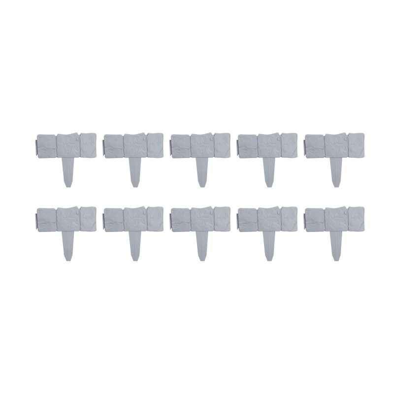 Haushalt International Flower Bed Border Approx. 2.5 Metres Plastic Lawn