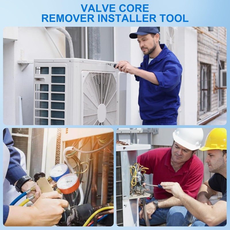 Valve Core Remover Installer Tool and HVAC Service Set, 3