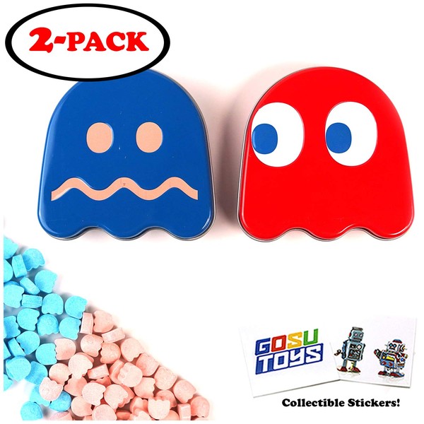 Pacman Ghost Sours (2 Pack) Cherry and Blue Raspberry Ghost