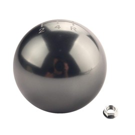 DEWHEL Round Ball Billet M12x1.25 5 Speed Short Throw Shifter Shift Knob MT Manual Gearbox Screw On Titanium