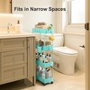 Pipishell Slim Storage Cart with Wheels, 4 Tier Bathroom Storage