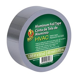 Duck Brand HVAC UL 723 Metal Repair Aluminum Foil Tape, 1.88-Inch by 50 Yards, Single Roll, Silver (240225)