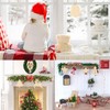 AYNKH 60pcs Christmas Wooden Ornaments Set with Twine Bells Brushes,