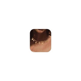 Awvialy Dainty Gold Necklace for Women, Cute Long Necklace 14K Gold Plated CZ Lips Bead Y Shaped Lariat Necklace Simple Gold Choker Necklace Aesthetic Drop Necklace Trendy Gold Jewelry for Women,