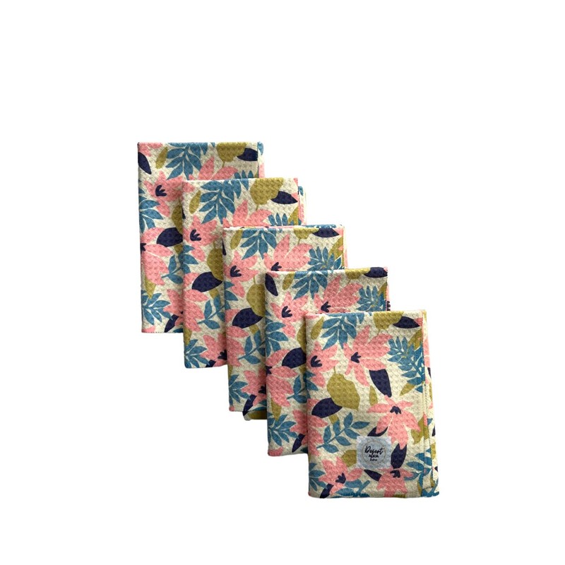Desert Aqua || Premium Dish Cloths || 5 Pack ||