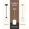TENGXIN Modern Pendant Light,Brushed Gold Modern Pendant Light for Kitchen