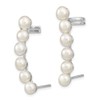 Unbranded 38mm 925 Silver White 5-6mm Freshwater Cultured Pearl Ear