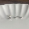 Silver 925 Earrings, Silver, Yellow Gold, Pink Gold, 18K Coating,