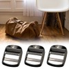 CaurGCHer 4 Pcs Metal Ladder Lock Buckle Slider Adjustable Webbing