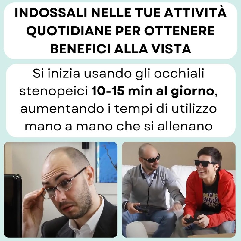 BATES VISION BLACK LENOPÄISCHE BRILLE ZERTIFIZIERT MADE IN ITALY GYNASTISCHE