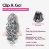 REECHO Ponytail Extension, 24" Claw Clip in Ponytail Extensions Long