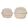 2Pcs Food Serving Tent Basket Fly Skeeter Insect Resistant Bamboo