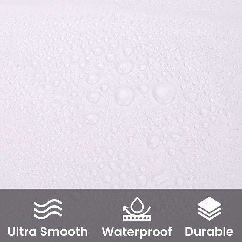 WedDecor Shower Curtains Mould Proof Resistant, Waterproof PEVA Shower Curtain