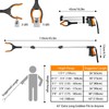 Housolution Reacher Grabber Tool, 43" Extra Long Grabbers for Elderly,