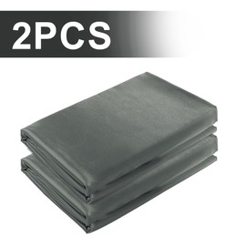 HOMBYS 2 Pack Satin Bed Wedge Pilow Cover, 24x24x12 inches Silky & Smooth Wedge Pillow Case with Zipper, Breathable, Soft, Removable & Machine Washable, (24.5"x24.5"x12", Gray)