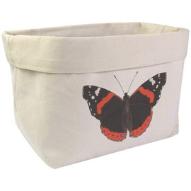 Large 'Red Admiral Butterfly' Canvas Organiser/Storage Bag (OR00008463)