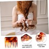 PACKOVE 2Pcs Tooth Combs Retro Wide Tooth Hairdressing Combs for