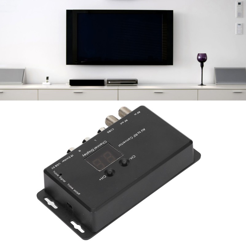 TV Link Modulator Adjustable Support PAL NTSC AV to RF