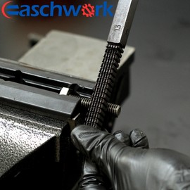 easchwork 15 Piece Metric Thread Chaser Set Master Thread Rethreading Kit Universal M6 M8 M10 M12 Sizes Thread Restorer with Case