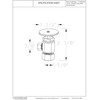 Westbrass A105-03 Round Handle Angle Stop Shut Off Valve, 1/2"