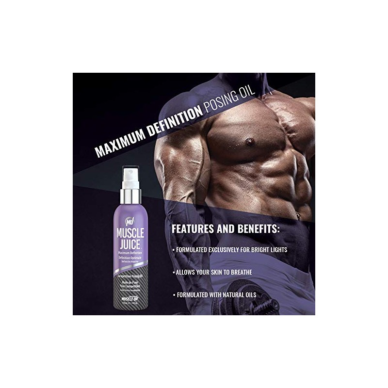 Muscle Juice Competition Posing Oil, Maximum Definition, 4 fl oz