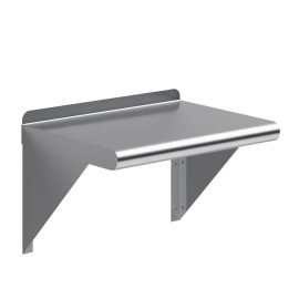 Unbranded 12 in. x 16 in. Stainless Steel Wall Shelf