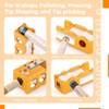 Homaisson 9-in-1 Aluminum Pool Cue Tip Repair Tool, Billiard Cur