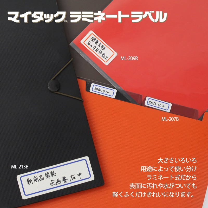 Nichiban ML-209R Laminated Label 0.9 x 2.1 inches (24 x
