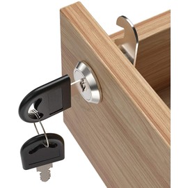 Letter Box Lock, Pack of 5, Furniture Locker Lock, Cylinder Cam Lock, Cabinet Locker Door Lock, Drawer Lock with 12 Keys, All Keys Are the Same (20 mm)