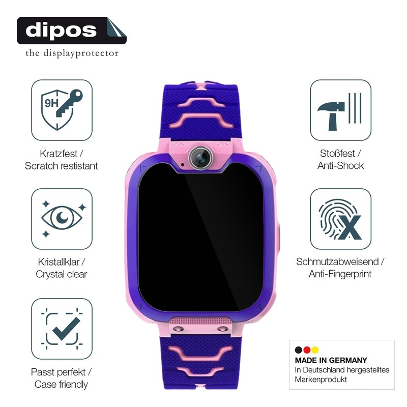 dipos I 2 x Screen Protector 9H Clear Compatible with