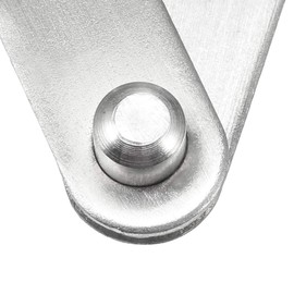 sourcing map Stainless Steel Door Tenon Hinge 8 Sets 360 Degree Rotatable 60 mm x 11 mm DE