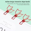 100Pcs Kitten Binder Clips Cute Animal Style Strong Clamping Hollow
