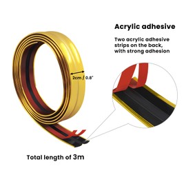 SNAIL GARDEN Caulk Tape Sealant Strip,Self Adhesive Caulk Strip,Sealing Tape Caulk Sealer,Watertight Caulk Strip,Sealant Tape,PVC Seal Strip for Bathroom,Kitchen,Sink and Bathtub Floor Wall Edge(Gold