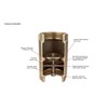 Merrill CVNL125 1-1/4" No-Lead Brass In-Line Check Valve 700 Series
