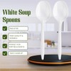 Basic Cutlery Collection 50-Count Medium Weight White Plastic Soup Spoons